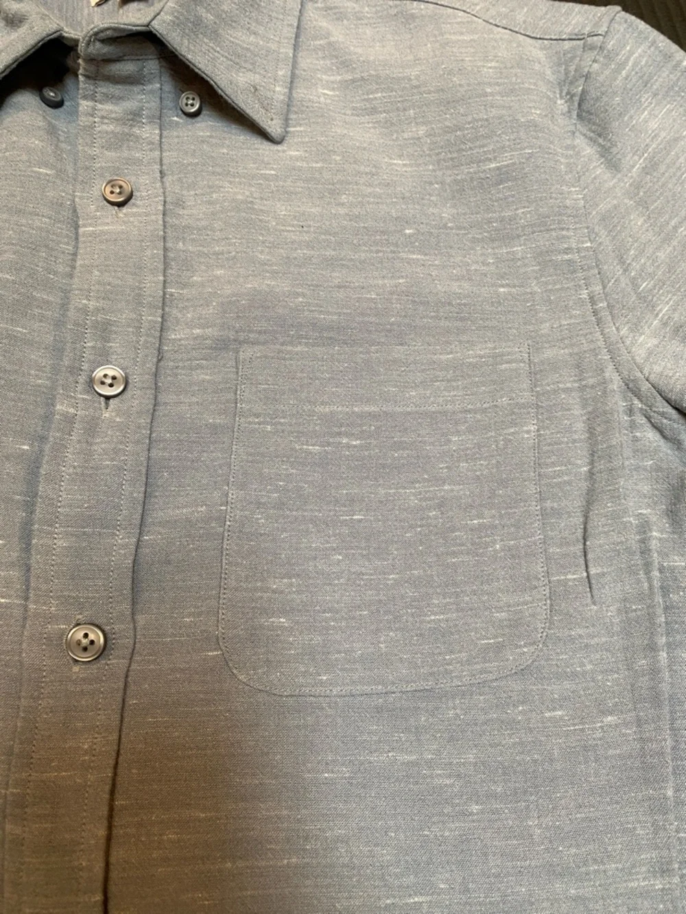 Club Monaco Men’s Light Blue Button Up Long-Sleeve Shirt, Small - Picture 5 of 13